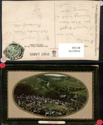 401368,Wales Llandudno Happy Valley Theater Präge Passepartout