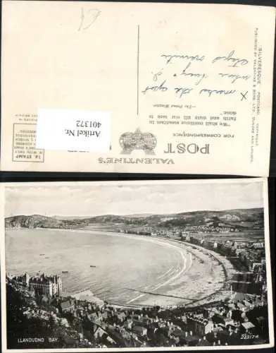401372,Wales Llandudno Bay Teilansicht Bucht