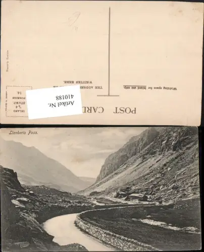 410188,Wales Llanberis Pass Brücke Bergkulisse