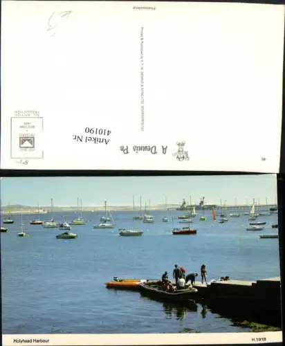 410190,Wales Holyhead Harbour Hafen Boote