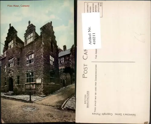 410211,Wales Conway Conwy Plas Mawr Gebäude