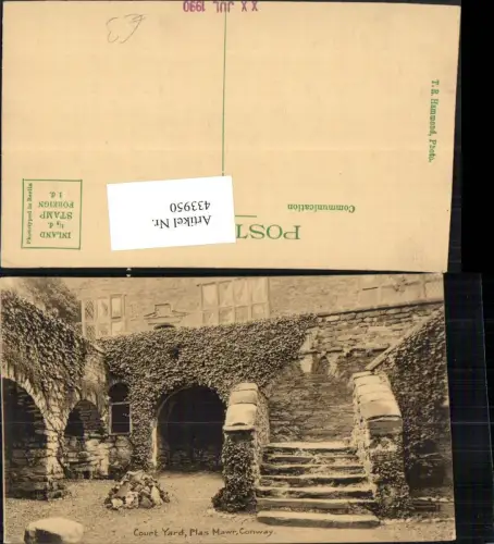 433950,Wales Conway Plas Mawr Court Yard Hof