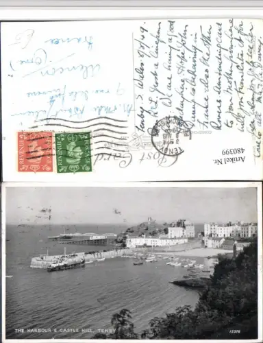 480399,Wales Tenby Harbour and Castle Hill Hafen