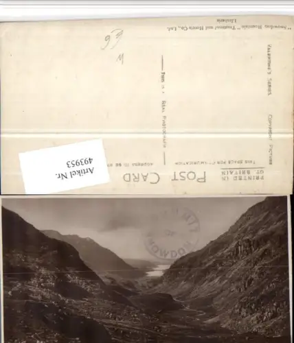 493953,Wales Llanberis Pass and Lakes Bergkulisse