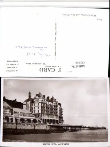 493954,Wales Llandudno Grand Hotel