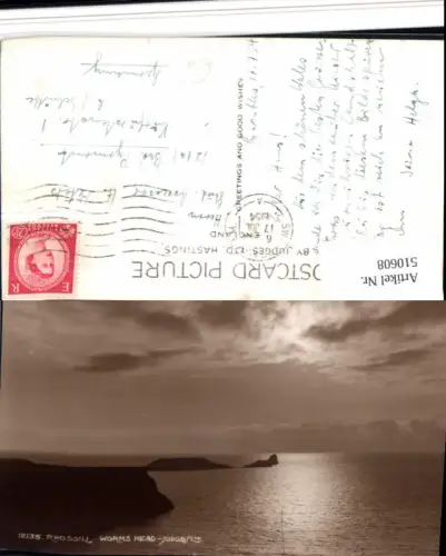 510608,Wales Rhossill Rhossili Worms Head Küste