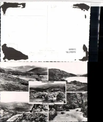 510609,Wales Dolgelley Totale Llyn Cynwch Cader Idris Mehrbildkarte