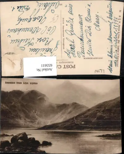 655611,Snowdon from Llyn Llydau Snowdonia-Nationalpark