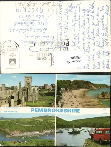 656984,Mehrbild Ak Pembrokeshire St Davids Cathedral Tenby Solva Lower Fishguard