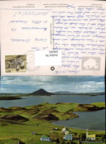 636391,Nordisland Lake Myvatn Pseudokrater a. Myvatnsee Island