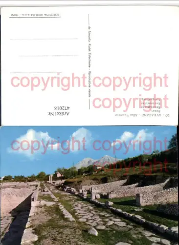472018,Abruzzo L Aquila Avezzano Alba Fucense Scarvi Ausgrabung
