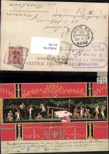 87190,Pompei Cas del Vettii Engel Vendemmiatori Campania