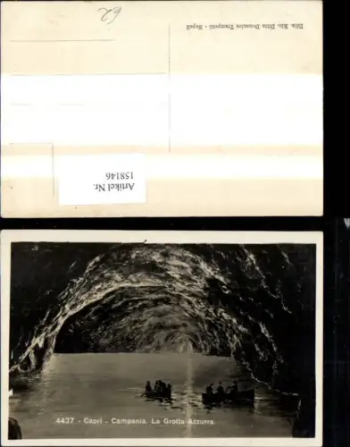 158146,Campania Napoli Capri La Grotta Azzurra Blaue Grotte Inneres Boote