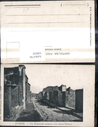 158155,Campania Napoli Pompei Via Domiziano Entrata Casa delle Vestali