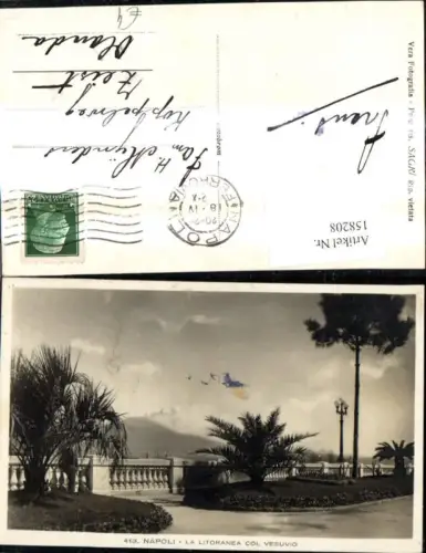 158208,Campania Napoli Neapel La Litoranea col Vesuvio Vesuv Vulkan