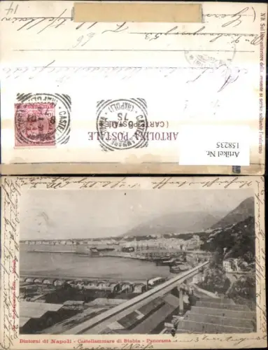 158235,Campania Napoli Neapel Dintorni di Napoli Castellammare di Stabia Panorama