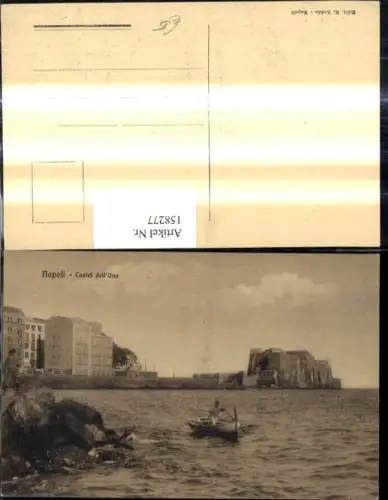 158277,Campania Napoli Neapel Castel dell Ovo Ruderboot Boot