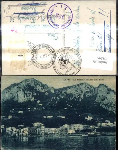 158295,Campania Napoli Capri La Marina Grande dal Mare