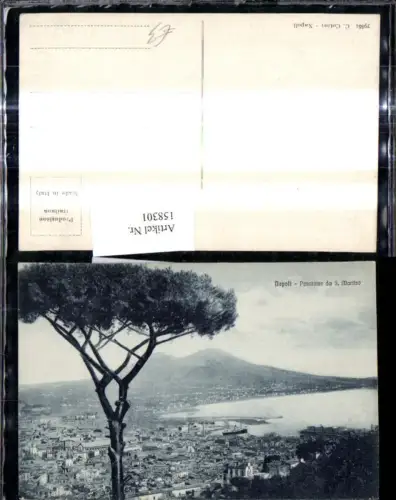 158301,Campania Napoli Neapel Panorma da S. Martino