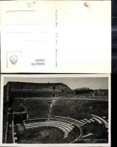 158307,Foto Ak Campania Napoli Pompei Teatro scoperto Tutta la cavea Amphitheater