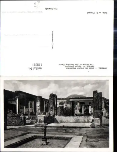 158321,Foto Ak Campania Napoli Pompei Casa del Fauno Danzante