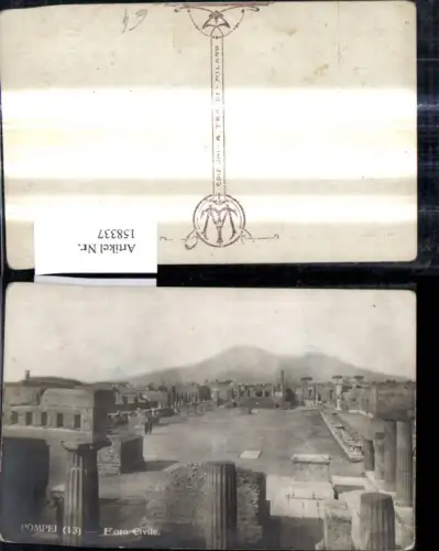158337,Campania Napoli Pompei Foro Civile