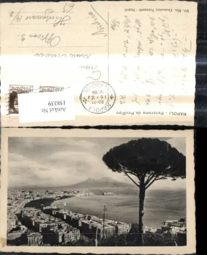 158339,Campania Napoli Neapel Panorama da Posillipo