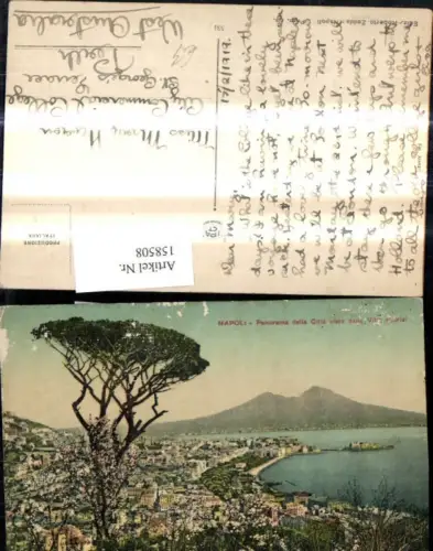 158508,Campania Napoli Neapel Panorama della Citta visto dalla Villa Patrizi