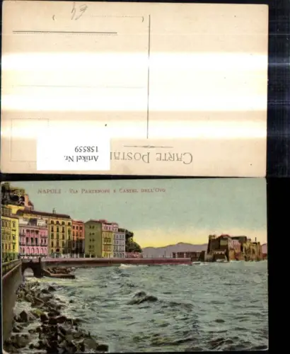 158559,Campania Napoli Neapel Via Partenope e Castel dell Ovo