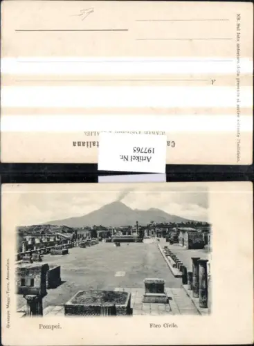 197765,Campania Pompei Foro Civile