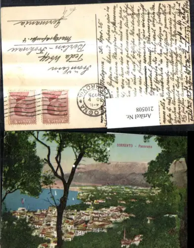 210508,Campania Sorrento Totale Panorama