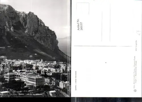 293157,Campania Napoli Capri Teilansicht Hotel Quisisana