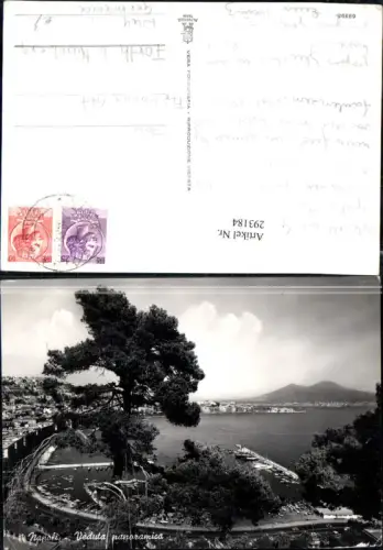 293184,Campania Napoli Neapel Totale Veduta panoramica Hafen