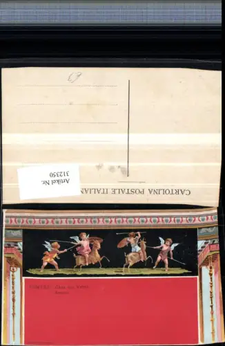 312350,Künstler AK Campania Napoli Pompeji Pompei Casa di Vettii Amorini Amor Ziege