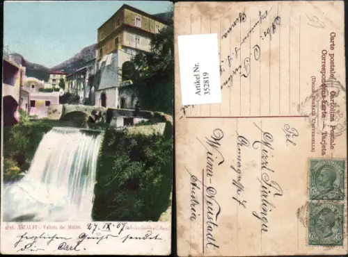 352819,Campania Salerno Amalfi Vallata die Mulini Wasserfall