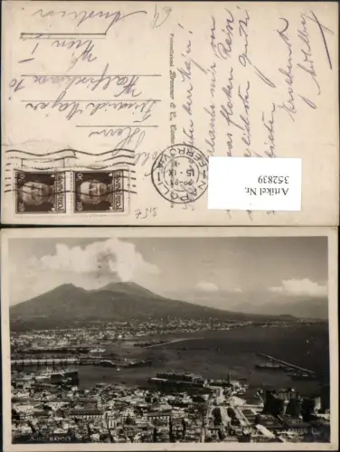 352839,Campania Napoli Neapel Totale m. Vesuv Vulkan