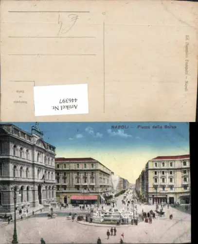 446397,Campania Napoli Neapel Piazza della Borsa Platz Brunnen