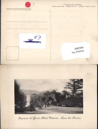 446400,Campania Salerno Cava di Tirreni Ingresso al Grand Hotel Victoria Garten