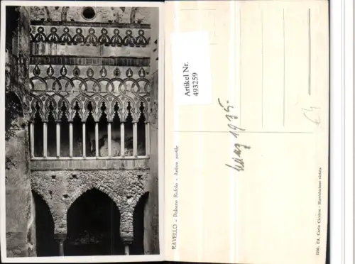 493259,Campania Salerno Ravello Palazzo Rufolo Antico cortile Hof Arkaden