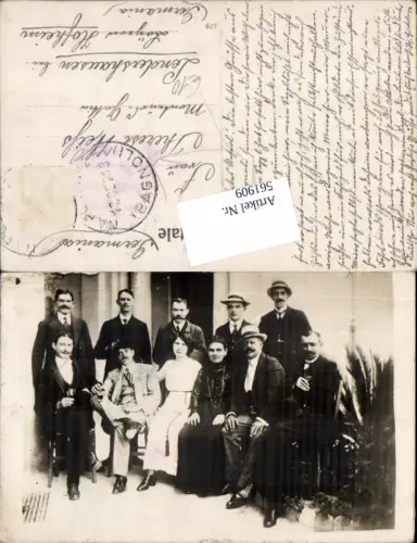 561909,tolle Foto-AK Bagnoli Napoli Neapel Leute TEXT !