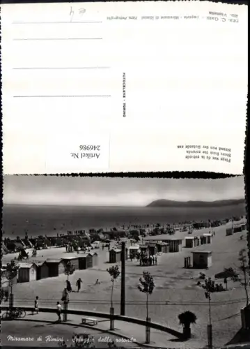 246986,Emilia-Romagna Rimini Miramare di Rimini Spiaggia dalla ratonda Strand