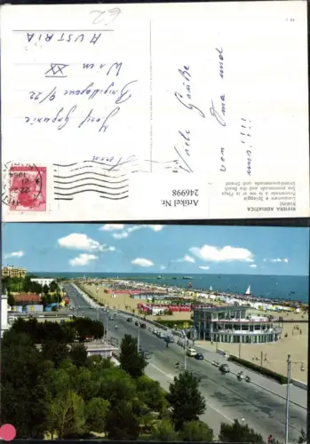 246998,Emilia-Romagna Rimini Riviera Adriatica Lungomare e Spiaggia Strandpromenade u. Strand