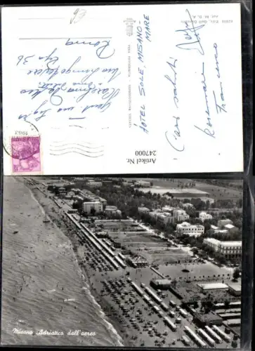 247000,Emilia-Romagna Rimini Misano Adriatico dal aerea Strand v. Flugzeug aus