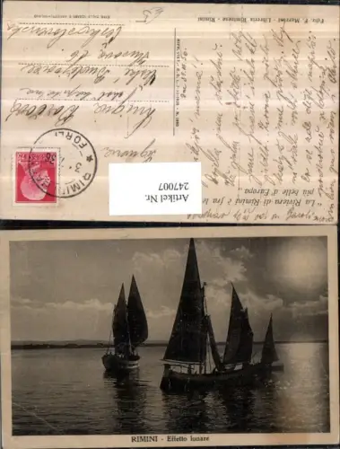 247007,Emilia-Romagna Rimini Effetto lunare Segelboote