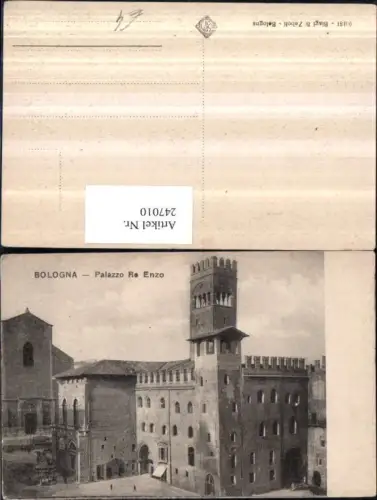 247010,Emilia-Romagna Bologna Palazzo Re Enzo Palast Turm