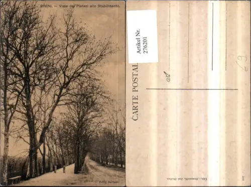 276201,Emilia-Romagna Rimini Viale d Platani allo Stabilimento Straßenansicht