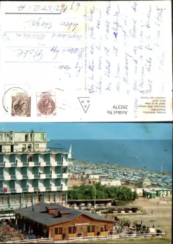 292379,Emilia-Romagna Rimini Rivazzurra Particolare della soiaggia Strand Hotel