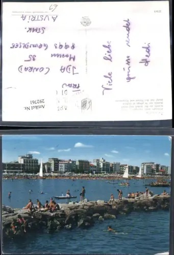 292761,Emilia-Romagna Rimini Cattolica Hotels Strand Klippenriss Strandleben