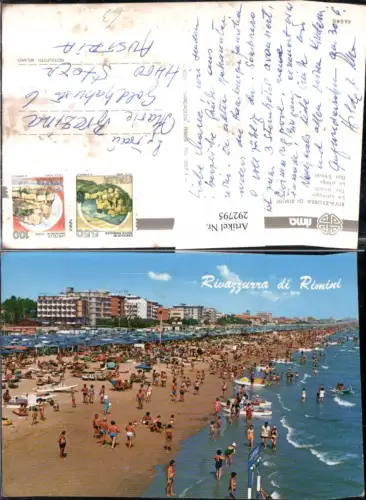 292795,Emilia-Romagna Rimini Rivazzurra di Rimini Spiaggia Strand Strandleben