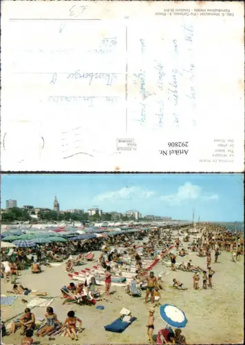 292806,Emilia-Romagna Rimini Riviera di Rimini La spiaggia Strand Strandleben